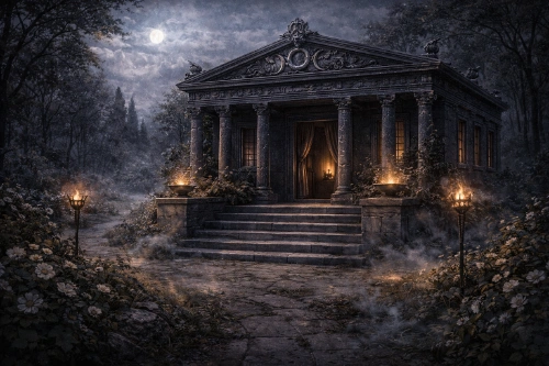 Cabin 20 at Camp Half-Blood inspired by Hecate and magical crossroads symbolism